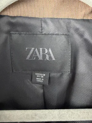ZARA Buttoned Short Military Style Cropped Blazer Jacket Brown Vigore M thumbnail 5