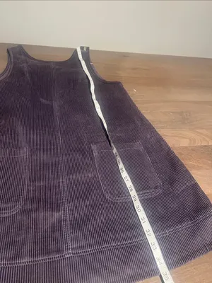 Purple Corduroy Pinafore Dress thumbnail 5