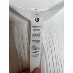 Lululemon High-Rise Pleated Tennis Skirt White Size 4 NWT thumbnail 6