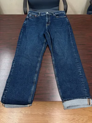NWT American Eagle Stretch Super High-Rise Straight Jeans Size 10 Short thumbnail 1