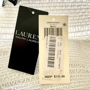 Lauren Ralph Lauren White Eyelet Cotton Broadcloth Skirt Size Medium NWT thumbnail 7