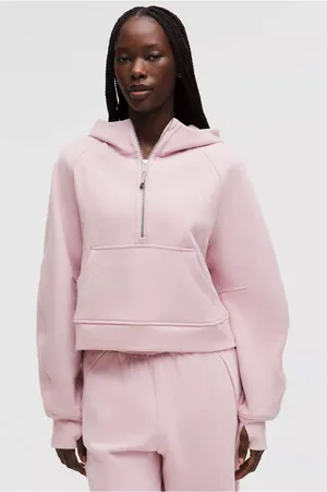 NWT Lululemon waist length oversized hooded scuba size xs/s porcelain pink thumbnail 1