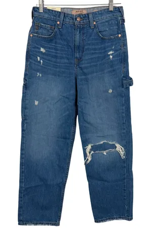 Ariat Tomboy Straight Jeans Women 27 R Blue NWT Distressed Carpenter Alaska thumbnail 1
