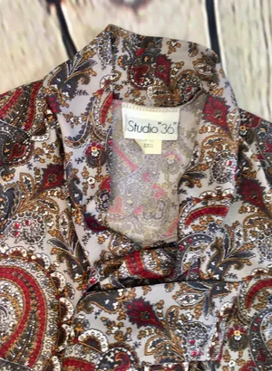 Vintage 1970’s Paisley Print Dress thumbnail 8