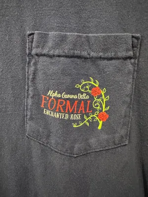 Comfort Colors Alpha Gamma Delta Enchanted Rose Formal Pocket Tee thumbnail 3