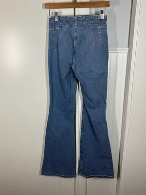 We The Free Jayde Flare Jeans Super High Rise Women's Size 27 Free People retro thumbnail 4
