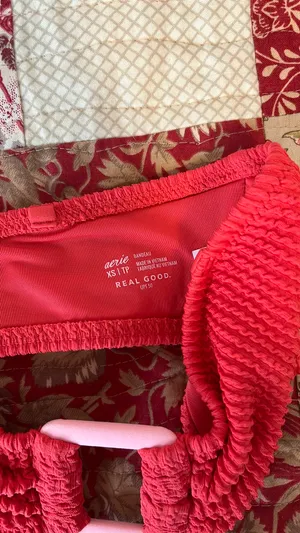 aerie red bikini set thumbnail 4