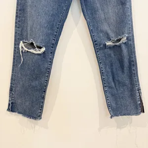 Levis Jeans Size 30 Blue Split Decision High Rise Straight‎ Denim Distressed 90s thumbnail 5