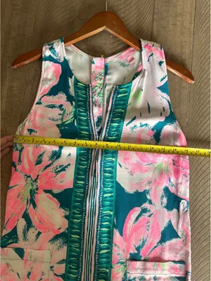 Lilly Pulitzer Carlotta Shift Dress in Tidal Wave Pans Garden Women’s size 4 thumbnail 10