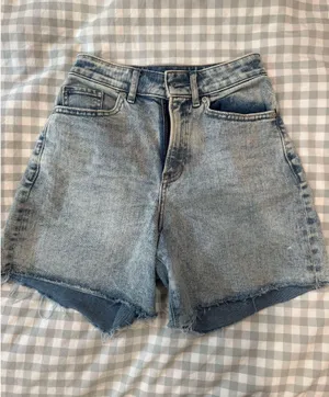 Express Denim Shorts High-Rise thumbnail 1