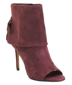 New! Vince Camuto Amesha Suede‎ Open Toe Bootie Sz 8.5 thumbnail 1