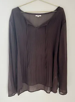 Maurice's Sheer Shimmer Pullover Blouse thumbnail 1