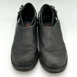 NANA Vintage Late 80s Early 90s Black Leather Single Buckle Shoes Size UK 4 US 6 thumbnail 8