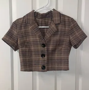 Vintage cropped tee Brown thumbnail 1
