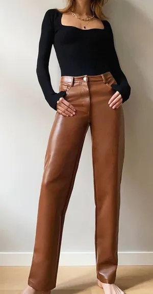 Aritzia Wilfred Leather Pants thumbnail 1