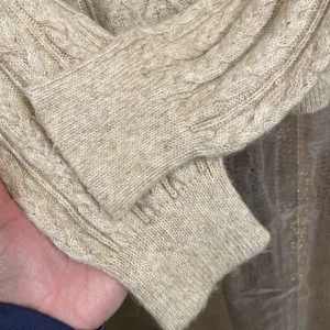 Abercrombie & Fitch Neutral Grandpa Knit Cotton Acrylic Chunky Sweater XS thumbnail 5