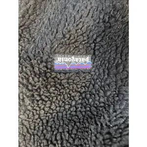Patagonia Synchilla Black Women Medium Sherpa Fleece Vest Full Zip Outdoor thumbnail 3