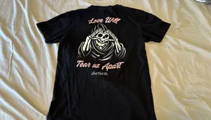 Last Call Co Unisex Graphic T-Shirt “Love Will Tear Us Apart” Size Medium thumbnail 4