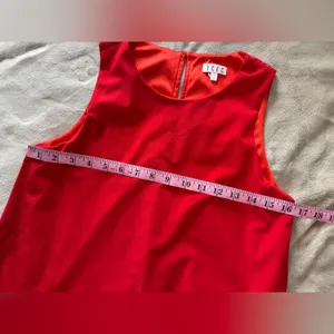 TCEC Red and Black Pleated Sundress Casual thumbnail 9