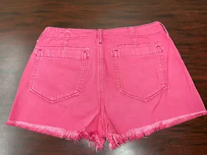 American Eagle Red-Pink Colored Button Fly Shorts Size 6 thumbnail 2