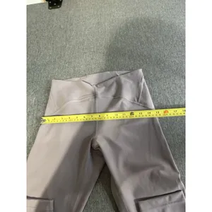 Lululemon Athletica Women's Ankle Yoga Leggings Lavender Solid Stretch Sz 10 thumbnail 6