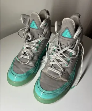 Women Nike Air Jordan 3 Retro‎ Explorer XX Grey Mint Green Size 7.5 Used thumbnail 1