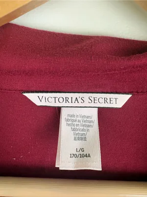 Victoria's Secret long-sleeve button-down sleep shirt Size large thumbnail 4
