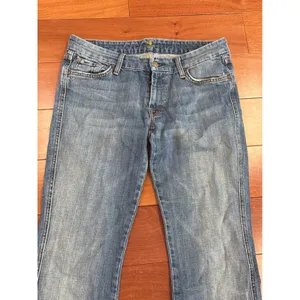 7 For All Mankind A Pocket Jeans Womens Blue Flare Low Rise U130J055U 31 thumbnail 2