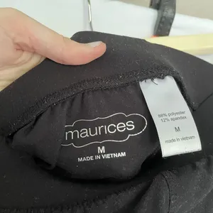 Maurices Athleisure Leggings Size M Black Women Stretch Polyester Spandex thumbnail 5