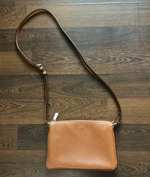 Kate Spade Leather Crossbody Purse Brown thumbnail 1