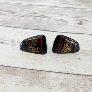 Vintage Screw Back Earrings Unusual Retro Design thumbnail 8