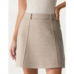 OGL Move CashSoft High Waisted A Line Mini Skirt Heather Oatmeal L NWT thumbnail 3