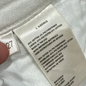 L’agence white denim shorts size 27 thumbnail 3