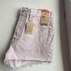 Levi’s 501 Shorts‎ High Rise Cutoffs Denim 100% Cotton Washed Lilac Size 32 thumbnail 5