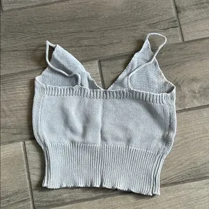 Gray Knit Women's Top thumbnail 2
