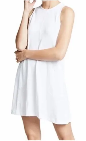 Nation LTD Phoebe Sleeveless A Line Mini Dress in Optic White thumbnail 1