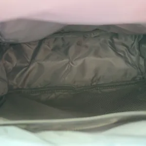 Black laptop backpack NWT gold, zippers, multitude of pockets thumbnail 7