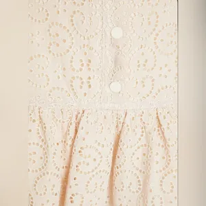 Sandro Ruffled broderie anglaise cotton mini skirt thumbnail 10