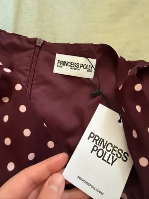 princess polly kherin boat neck romper wine polka thumbnail 4