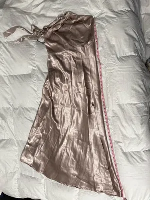 Birdy Grey Satin Halter dress thumbnail 12