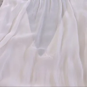 Aritzia Wilfred Silk Georgette Plunge Mini Dress XXS - Cream thumbnail 4