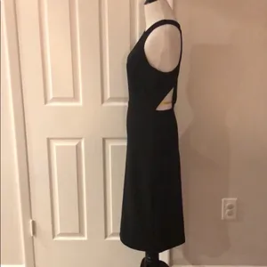 High Neck Dress Open Back Black Size L thumbnail 9
