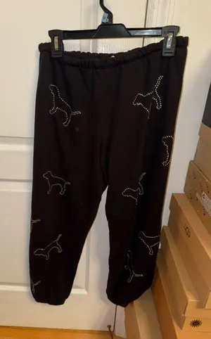Victoria’s Secret PINK dog sweatpants size medium thumbnail 1