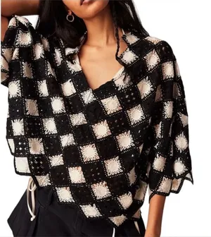Free People Beach House‎ crochet top sz XS S thumbnail 1