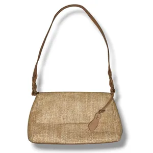 VTG Etienne‎ Aigner Handbag Straw Woven Charm Shoulder Bag Beach Coastal Purse thumbnail 2