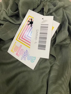 LuLaRoe Lindsay Olive Green Sheer Open-Front Kimono Cardigan Topper Duster thumbnail 4