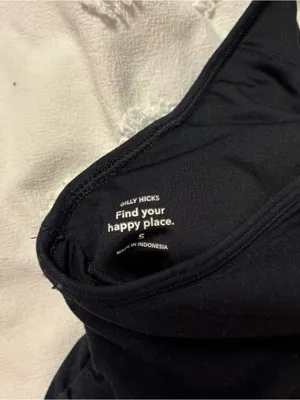 Gilly Hicks Black Crop Tank with Strappy Back thumbnail 3