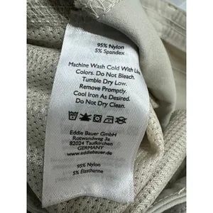 Eddie Bauer Pants Women‎ 8 Tan Khaki Nylon Blend Outdoors Hiking Lightweight thumbnail 7