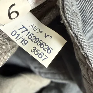 American Eagle Gray Lyocell High Rise Pleated‎ Tapered Button Fly Pants Size 0 thumbnail 9