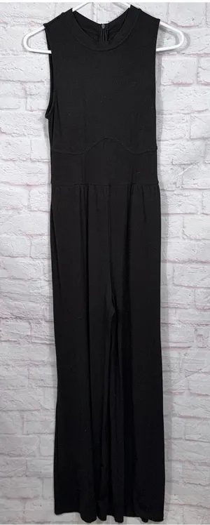Cider Medium Black Sleeveless Jumpsuit thumbnail 1